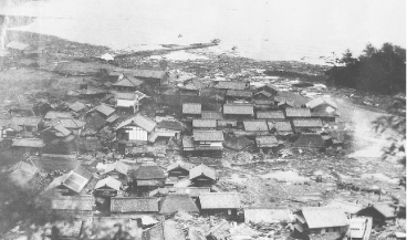 昭和南海地震の津波によって被災した旧浅川村