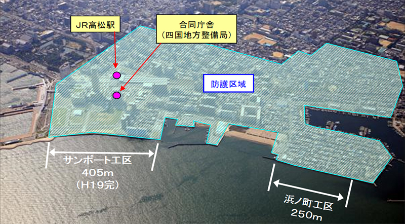 高松港海岸（平成10年度～22年度整備）